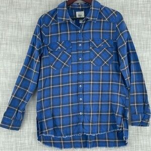 Billabong Flannel Frenzy Shirt Saphire Blue